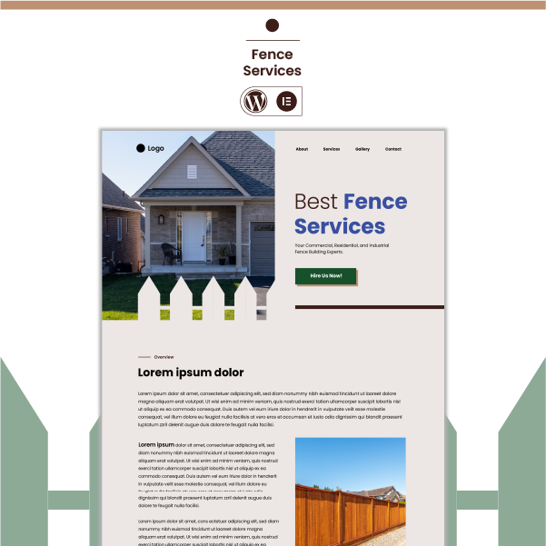 Fence Business WordPress Template